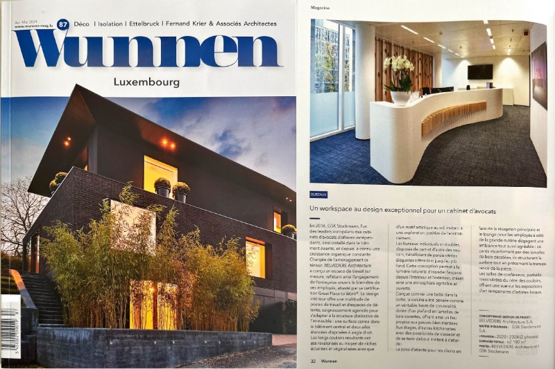 BELVEDERE Architecture dans le magazine WUNNEN #87.