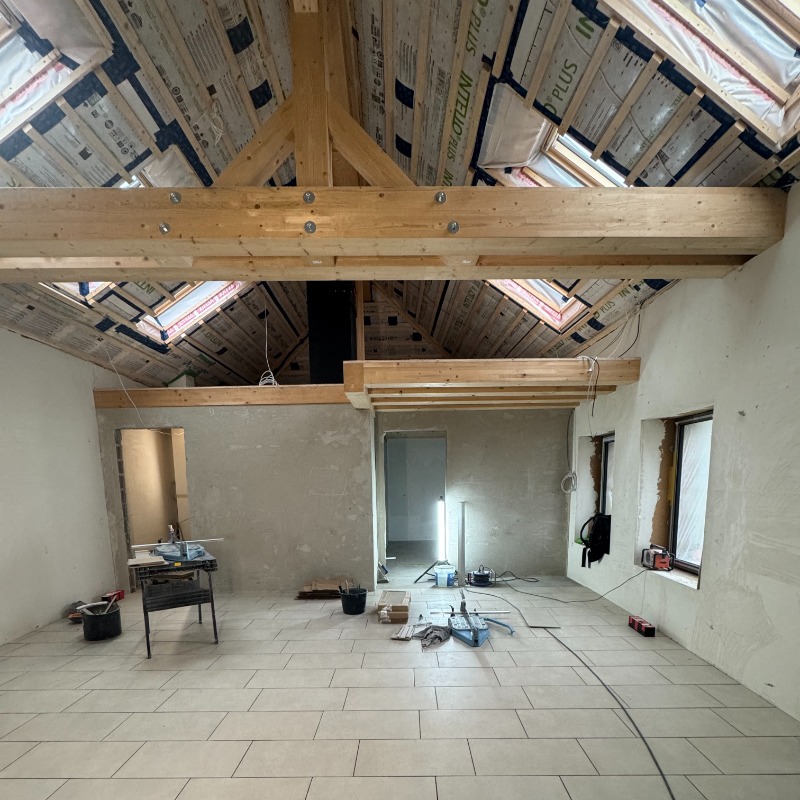 From barn to housing in Ellange.