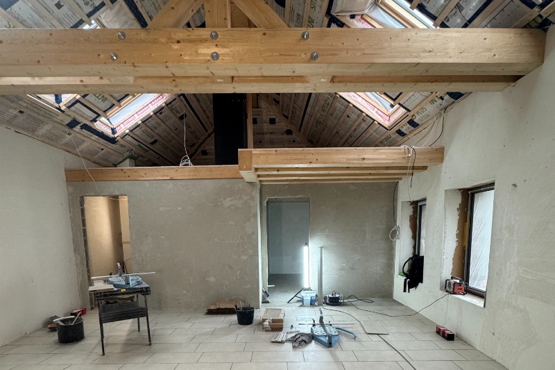 From barn to housing in Ellange.