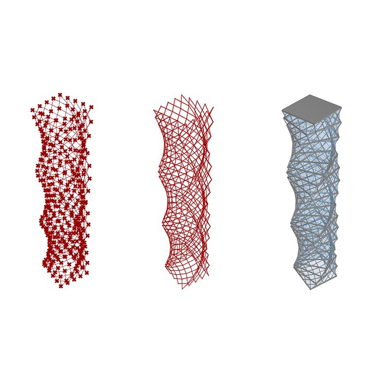 Parametrische Modellierung - eine Methode, die neue Wege in der Architektur ermöglicht.