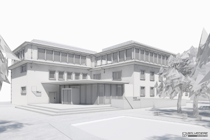 Leudelange Town Hall modernised. Leudelange Town Hall modernised.