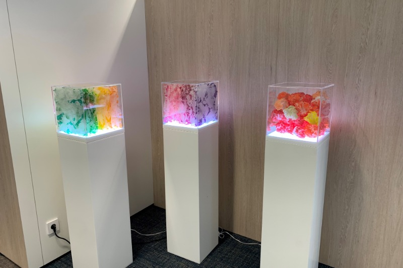 Artwork of Patrick Meyer on display at GSK Stockmann.