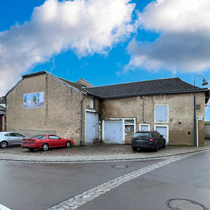 An old barn is being extensively modernised.